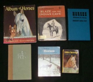 Lot 6 Horse Books Marguerite Henry Blaze Indian Cave 1st Ed Anderson
