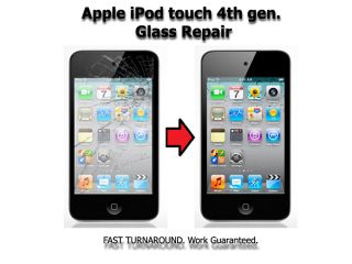 Broken Apple iPod touch 4th gen. Glass replacement/Repair Service by