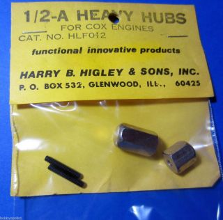 Harry Higley 1 2A Heavy Hubs for Cox Engines on RC Airplanes HIGHLF012