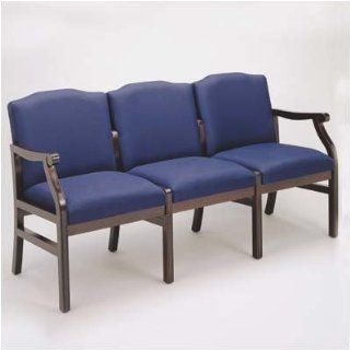 Madison Three Seats with Wood Legs Arms Center Arm Not