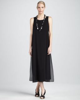  available in black $ 438 00 eileen fisher long double layer dress