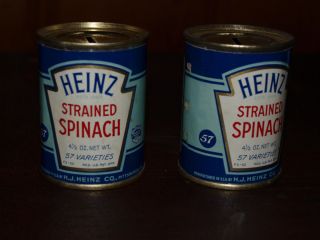 Vintage Tin Heinz Spinich Baby Food Advertising Banks