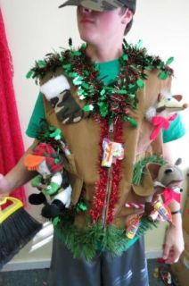 Hillbilly Lightup Ugly Christmas Sweater Party Vest Redneck Hunter