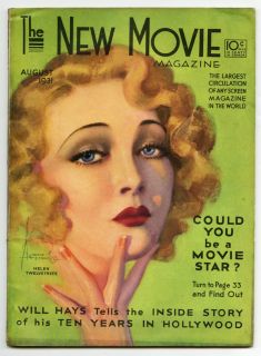 Rolf Armstrong August 1931 The New Movie Vol 4 2 Complete Magazine Art