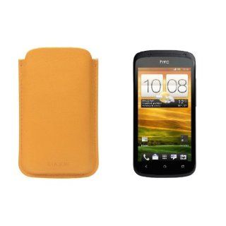 Lucrin   HTC One S case   smooth cow leather   Yellow