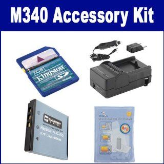 Kodak M340 Digital Camera Accessory Kit includes KSD2GB