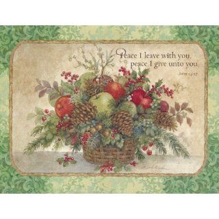 CHRISTMAS PINE BASKET 21 Christmas Cards by LANG art by