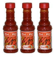 3X Piri Piri Peri Peri Hot Sauce Portuguese Red Chilli Pepper