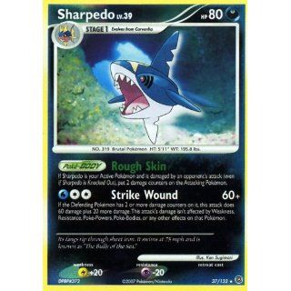  Pokemon Secret Wonders #37 Sharpedo LV.39 Holofoil Card Toys & Games