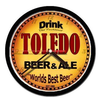 TOLEDO beer and ale cerveza wall clock 