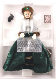 1996 Holiday Caroler Barbie Porcelain Edition Serial 46951