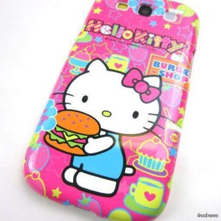 Hello Kitty Hot Pink Hard Case Phone Cover for Samsung Galaxy s III 3