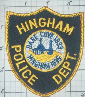 Massachusetts Town of Hingham Police Patch