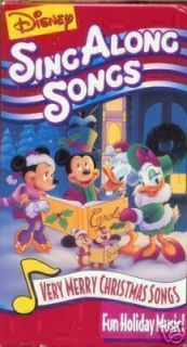 Disneys Sing Along Songs Very Merry Christmas Songs VHS 1997
