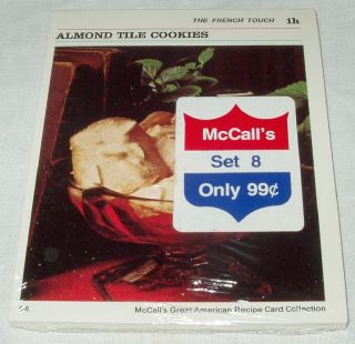 The French Touch Set 8 1973 McCalls Great American Recipe Card