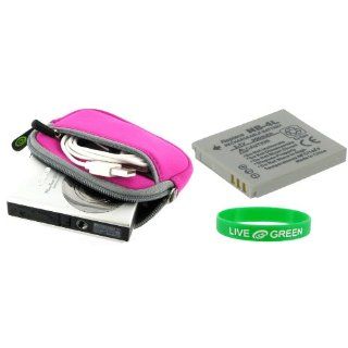 2n1 Neoprene Sleeve Case (Magenta) and CNP 40 Battery for