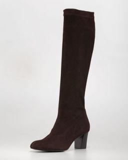 cafi available in brown $ 695 00 robert clergerie passac stretch suede