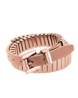 Michael Kors Double Wrap Belt Bracelet, Rose Golden   