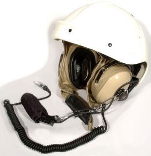 flight deck crewmans helmet with headset and mic this listings