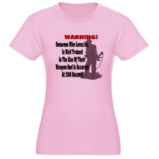 Warning Military wife Jr. Jersey T Shirt by 