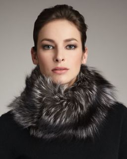 Tasha Tarno Pocket Detailed Fox Fur Vest   
