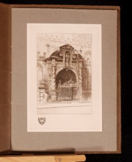  of aqua etchings of landmarks in the historic city of Oxford