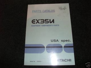 Hitachi EX35U Equipment Components Parts Manual