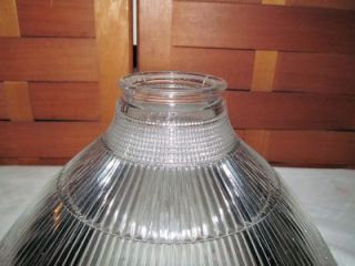 vintage holophone 9057 clear glass lamp light shade