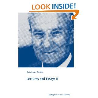 Lectures and Essays II 1987   1996 Reinhard Mohn Kindle