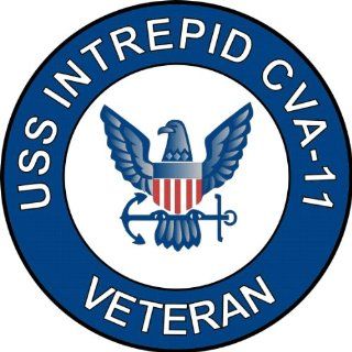 US Navy USS Intrepid CVA 11 Ship Veteran Decal Sticker 3.8 6 Pack