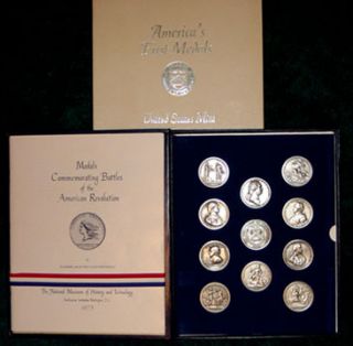 Americas First Medals 11 Pewter Medals in Book 1973