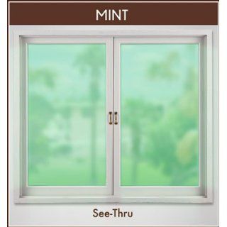 Mint Deco Tint 24 x 43 See Through Stained Glass Window
