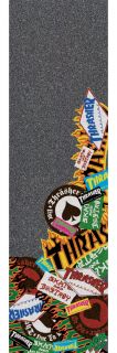  9x33 Thrasher Cropped Stickers Grip Tape Skateboard Griptape