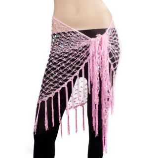 BellyLady Belly Dance Hip Scarf & Shawl, Deluxe V Shape