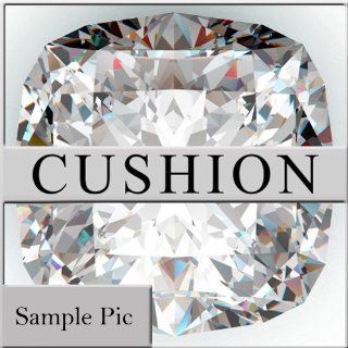 43 CT Cushion Natural Loose Diamond E VVS1 456453304: Jewelry