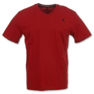 Jordan Classic V Neck Mens Tee Shirt Varsity Red