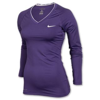 Womens Nike Pro Core II Fitted Shirt Court Purple