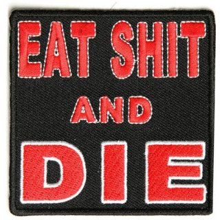 Eat Sh*t & Die ESAD Funny Embroidered Motorcycle MC Club