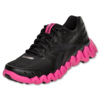 Reebok Zig Shark Womens Running Shoes Black/Pink