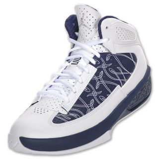 Jordan Icons Mens Basketball Shoe White/Navy