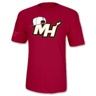 Mens adidas Miami Heat NBA Logo Snapback Hat T Shirt