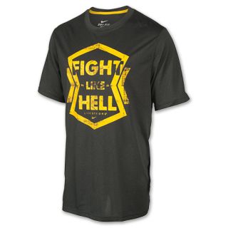 Nike LIVESTRONG Fight Like Hell Mens Tee Grey