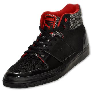Puma El Ace 2 Mid Mens Casual Shoes Black/Red