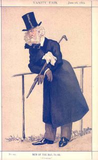 DEBONAIR 1873: Mr Washington Hibbert. Antique Vanity Fair Cartoon