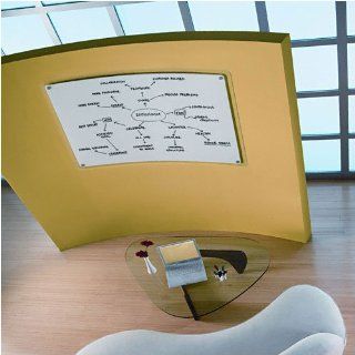  Erase Marker Board, 49 x 32, White, Translucent Frame: Office Products