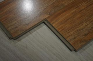  Hickory Pad Attached High Gloss AC3 HDF Beveled Laminate Wood Flooring