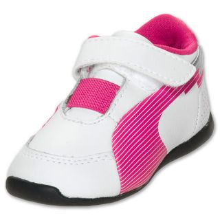 Puma evoSPEED F1 Low Toddler Shoes White/Pink