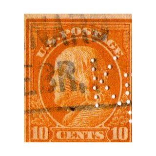 Vintage Benjamin Franklin Orange 10 Cent Stamp Everything