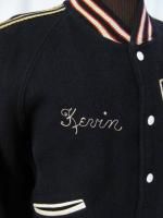 Vintage 60s State Spartans Navy Wool Varsity Jacket Retro Shirt L