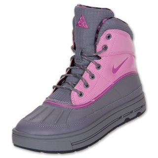 Nike Woodside Kids Boots Grey/Pink